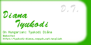 diana tyukodi business card